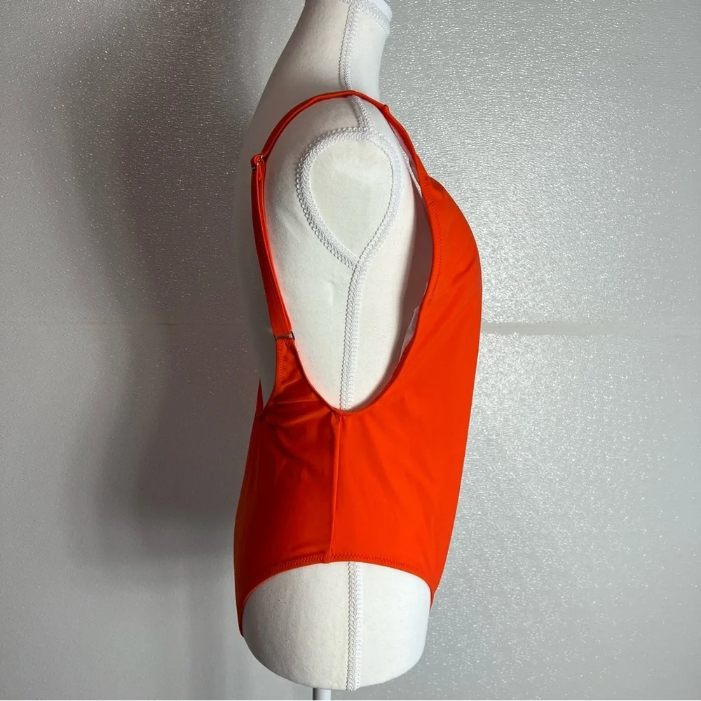 NWT Women One Piece Swimsuit U Neck Tummy Control‎ Swimwear Size